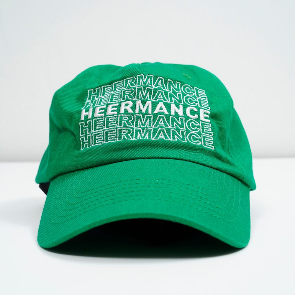 Heermance Farm Green 5 Panel Hat Embroidered Cotton Twill Farm Cap